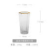 Home Glass Drinking Water Cup Creative Phnom Penh Milk Juice Cup hexagonal beer glass geometric hexagonal crystal cup