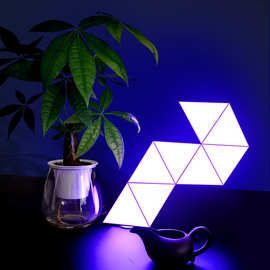 新款专利大三角形灯创意背景墙装饰灯抖音氛围灯三角形室内壁灯