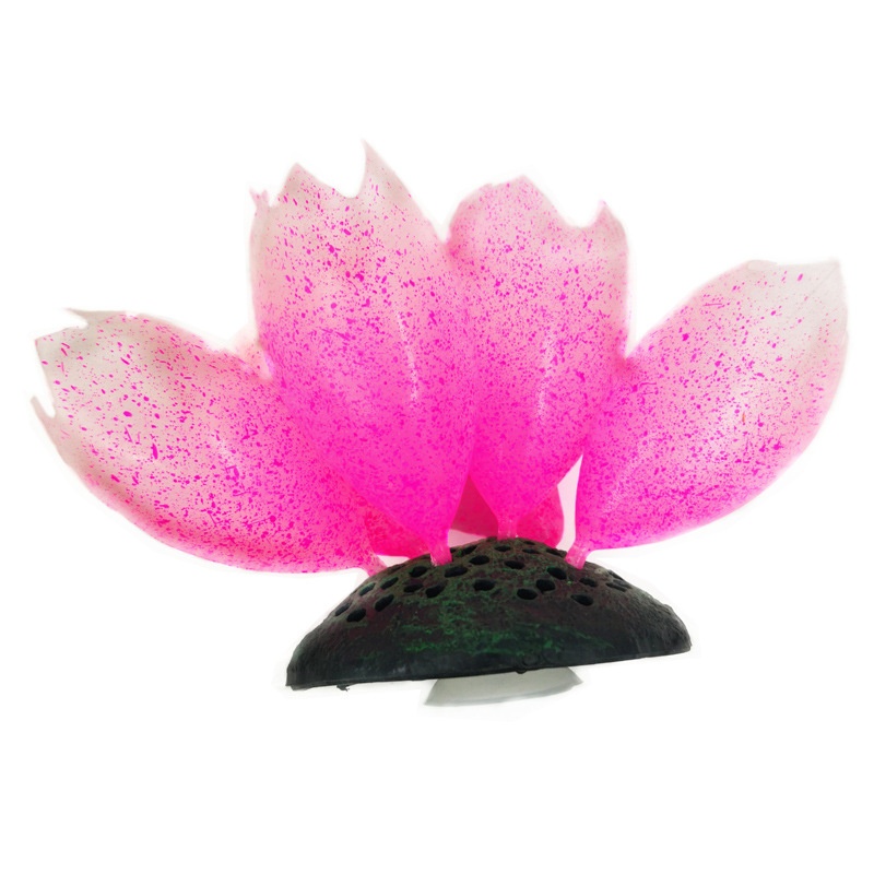 Acuario paisaje decoración luminosa fluorescente burbuja coral Silicona