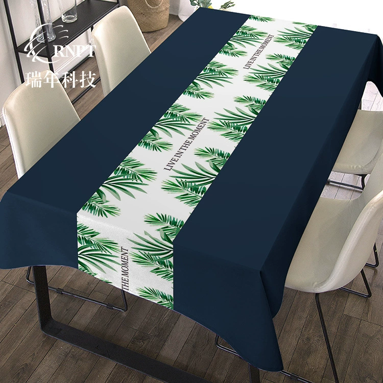 Ruinan [Производитель горячей продажи] Простая печатная скатерть журнальный столик скатерть водонепроницаемая маслостойкая скатерть из ПВХ столовая