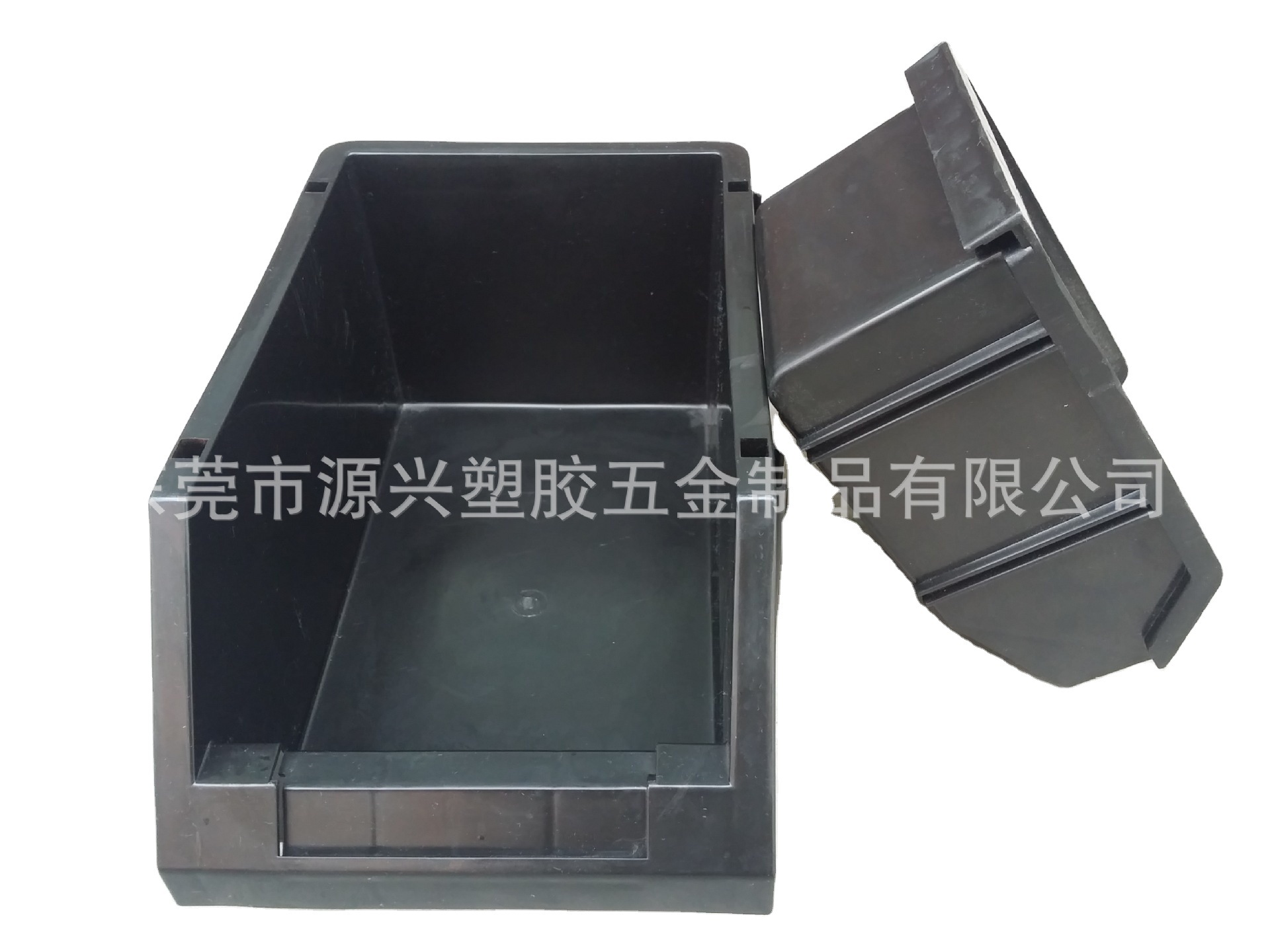 大量现货塑胶零件盒组立式黑色分类收纳盒防静电背挂式电子元件盒