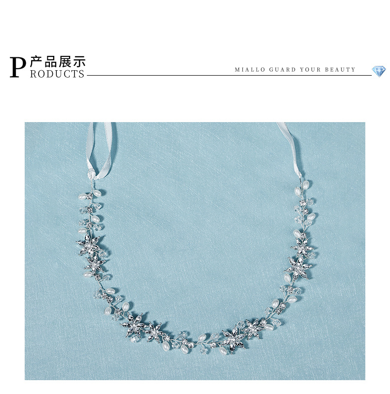 star  handmade pearl crystal headband