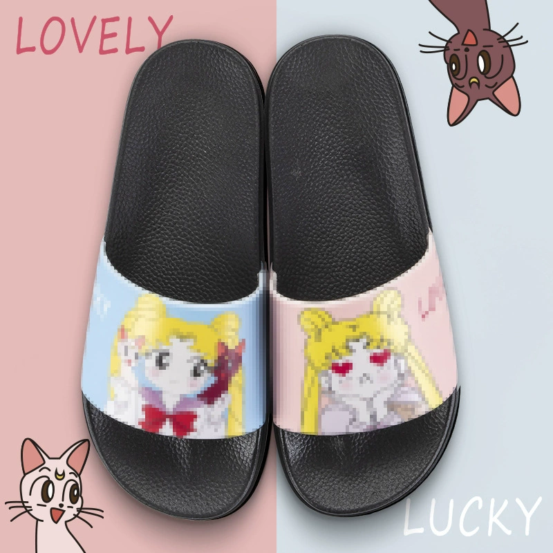 Красивые тапочки для маленьких девочек, женские летние домашние и уличные Нескользящие персонализированные креативные крутые тапочки, известные в Интернете для девочек