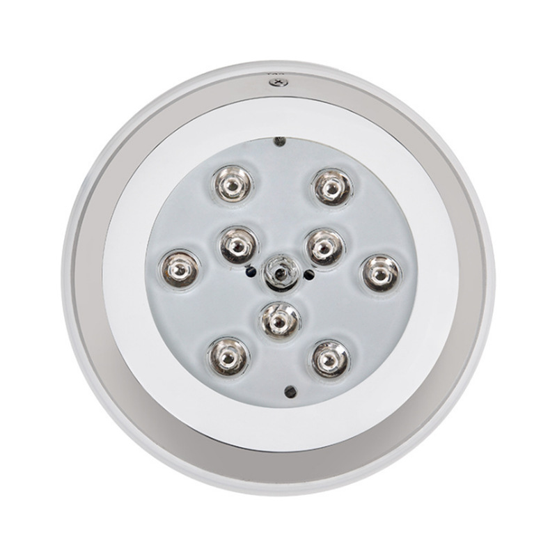 Luz de cambio de color de la piscina luz LED20W12V de acero inoxidable ALE-18SN montada en la pared de la piscina luz subacuática