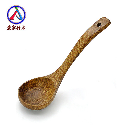 Direct sales of chicken wing wood long handle spatula, wooden spoon, frying spatula, rice spoon, household natural environmentally friendly mahogany kitchen tableware