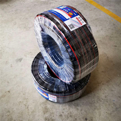 PVC增強軟管 黑色高壓三膠壹線軟管4分6分1寸花園管pvc水管塑料管