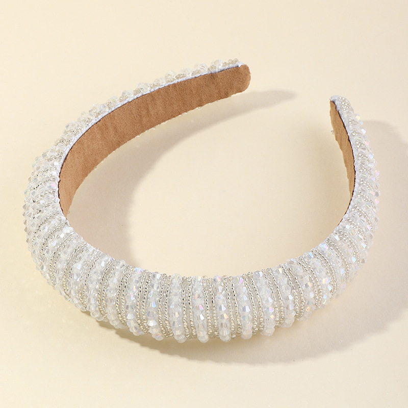 Fashion Diamond Sponge Baroque Catwalk Headband Wholesale display picture 11