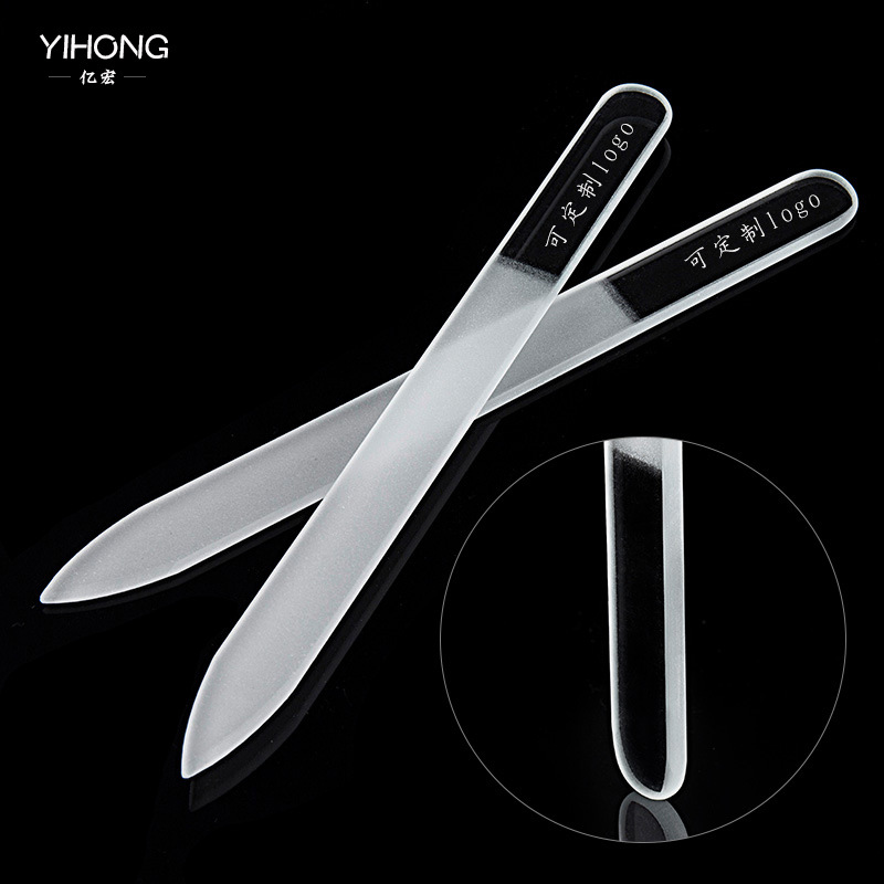 美甲透明玻璃指甲锉抛光打磨条指甲修型锉条独立包装专业美甲工具