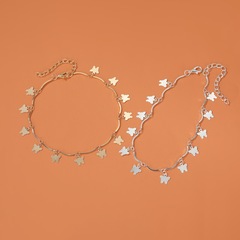 Korean Version New Ankle Accessory Fashion Multi-layer Tassel Pendant Butterfly Ankle Chain for Women Ethnic Style Personality Simple Beach Foot Chain