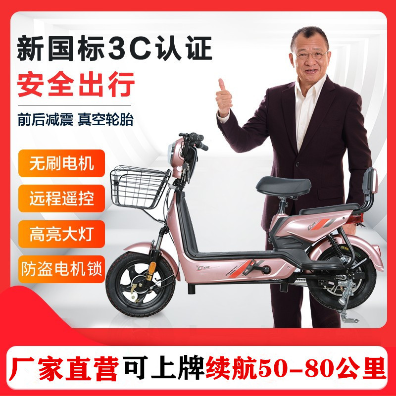 金鹰3C认证新国标 电动车厂家 电动自行车 电动车成人电瓶车