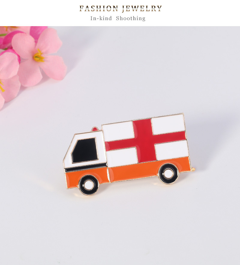 Hot Fashion Simple Medical Corsage Ambulance Alloy Drip Brooch Wholesale Nihaojewelry display picture 8