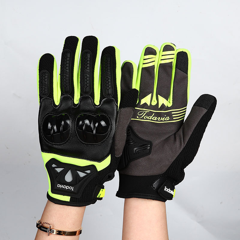 Guantes de ciclismo motocicleta bicicleta ciclismo guantes pantalla táctil carreras fuera de la carretera al aire libre dedo completo guantes de protección solar