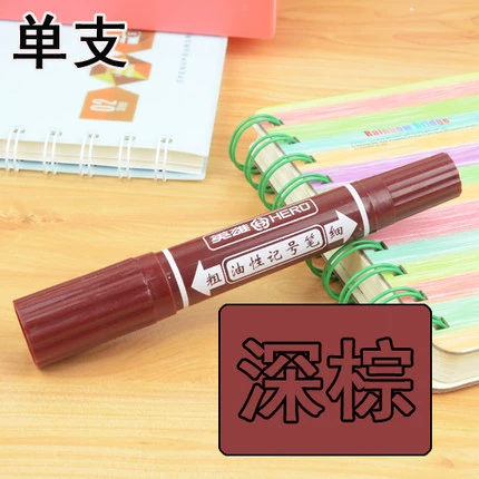 Гелевая/масляная ручка Hero 880 Art Color Painting Pen 24 цвета, двухсторонняя маркировочная ручка POP Pen Marker