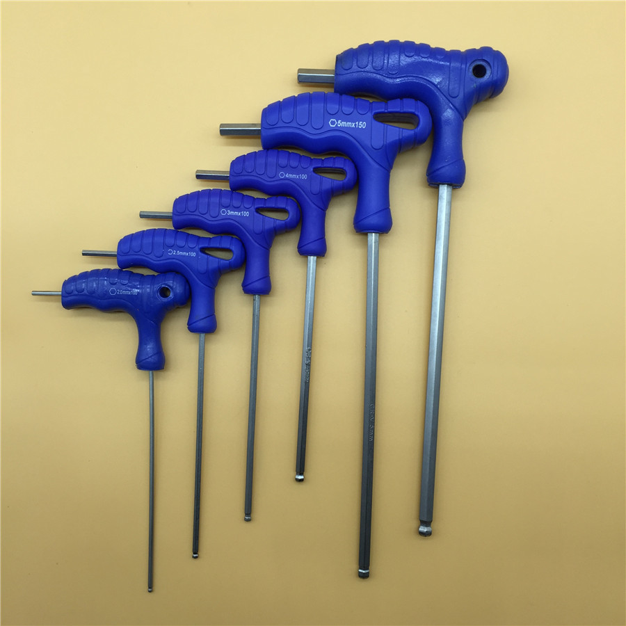 T型2mm-6mm球头六角匙   波头内六角扳手维修工具现货批发