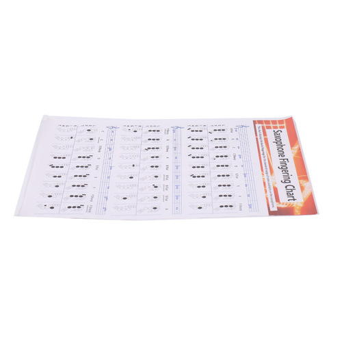Guangdong wholesale saxophone learning chart, coated paper saxophone fingering chord chart, saxophone practice chart