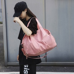 健身包logo手提瑜伽包女乾濕分離游泳包大容量行李短途旅行包