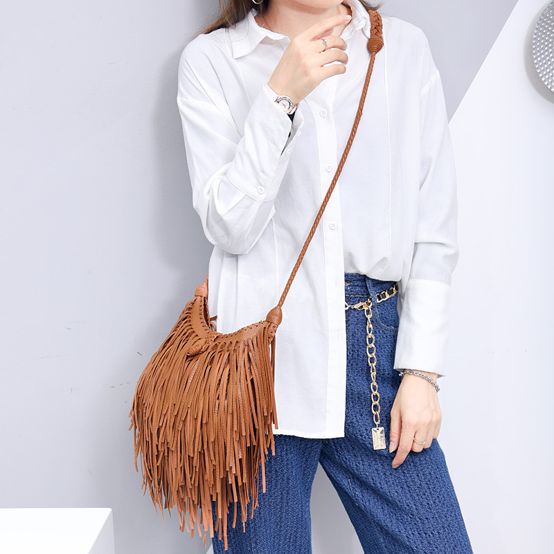 European And American Trend Cross-border Bags Ladies Handbags Personality Soft Leather Handmade One Shoulder Messenger Bag Factory Direct Sales Women's Bag