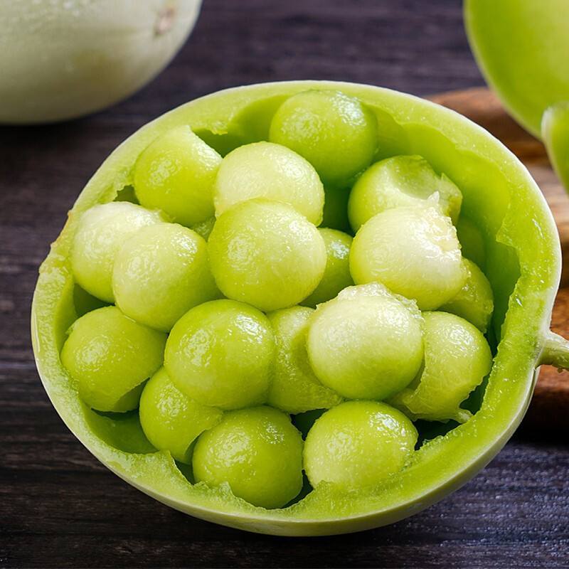 玉菇甜瓜现摘香瓜蜜瓜新鲜哈密瓜阎良羊角蜜应季水果冰淇淋甜瓜