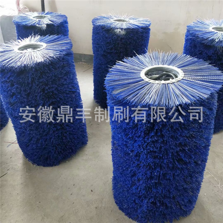 安徽厂家定扫雪刷片 扫雪毛刷辊 钢丝尼龙混合扫雪刷扫路毛刷