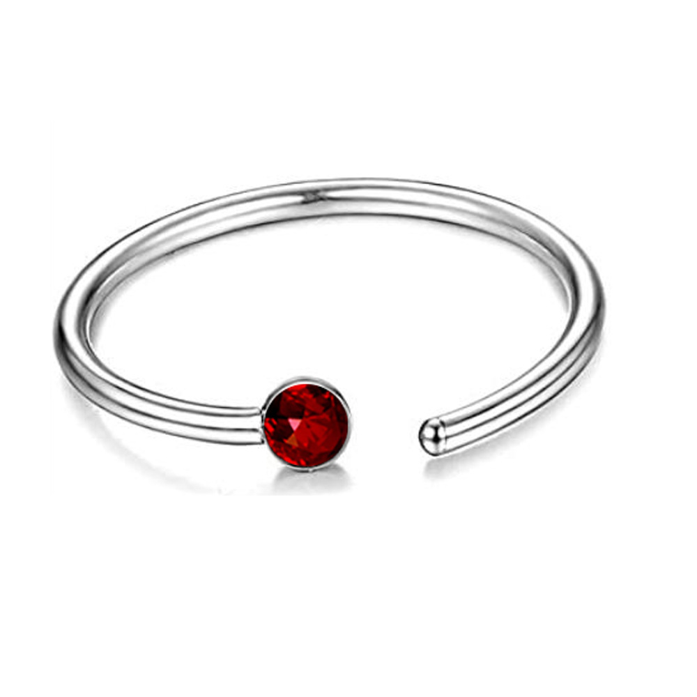 Hot Sale Stainless Steel C-Shaped Nose Ring Fake Nose Stud Ear Bone Hoop Jewelry detail image 9