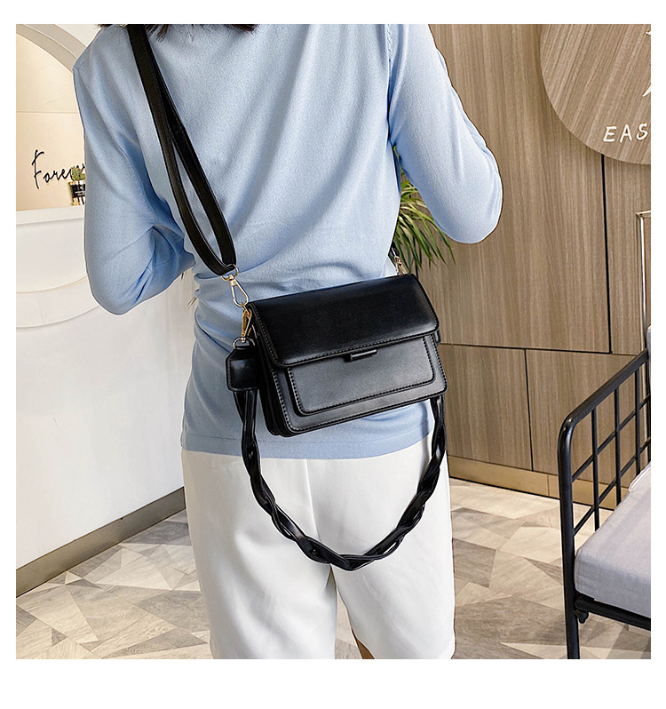 WomenS Small All Seasons Pu Leather Solid Color Fashion Square Magnetic Buckle Crossbody Bagpicture15