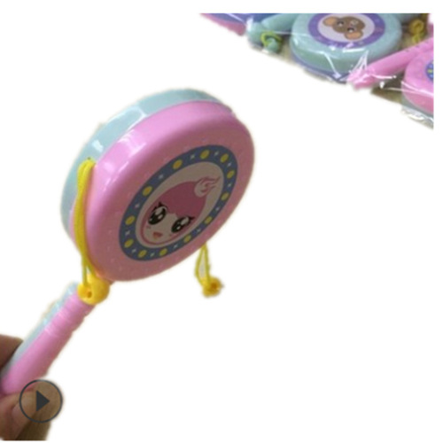 Hand-crank Drum Children's Cartoon Animal Rattle Baby and Toddler Intelligence Toy Plaza Stall Supply Activity Gift