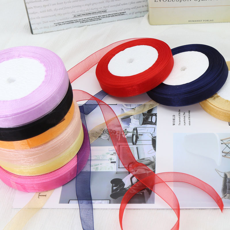 雪纱带 手工DIY装饰礼品丝带线 编织帽子雪纺纱 包装玩偶蝴蝶结线