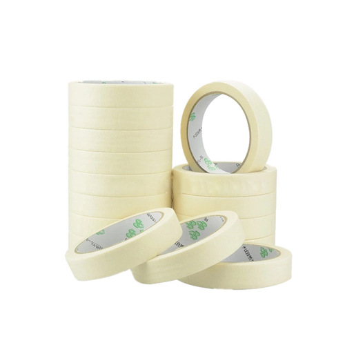 Manufacturer wholesale khaki white and white masking tape for decoration spraying masking paper high stick easy tear no residue