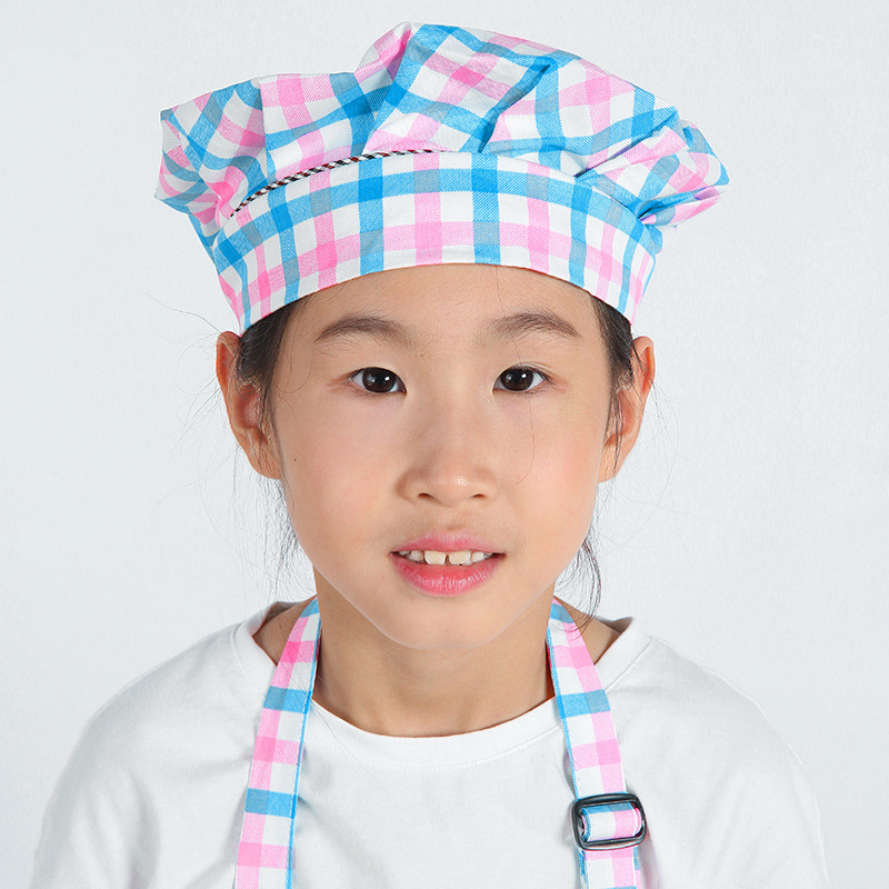 Niños delantal niños y niñas pintura hecha a mano pintura lienzo coreano moda Plaid delantal de los niños overall verano