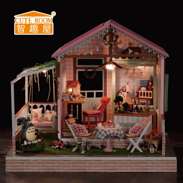 智趣屋diy小屋A-022夢幻樂園創意禮物廠家批發手工木質模型