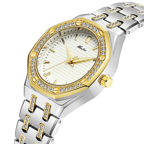 MISSFOX watch new fashion ins niche trend Korean version gold diamond waterproof quartz women's watch