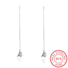 時尚埃菲爾鐵塔925銀珍珠耳墜女 冷淡風耳環小飾品跨境配飾SVE013