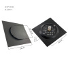 Black stainless steel bouncing floor drain toilet, press pedal anti -deodorant sealing bathtub floor drain