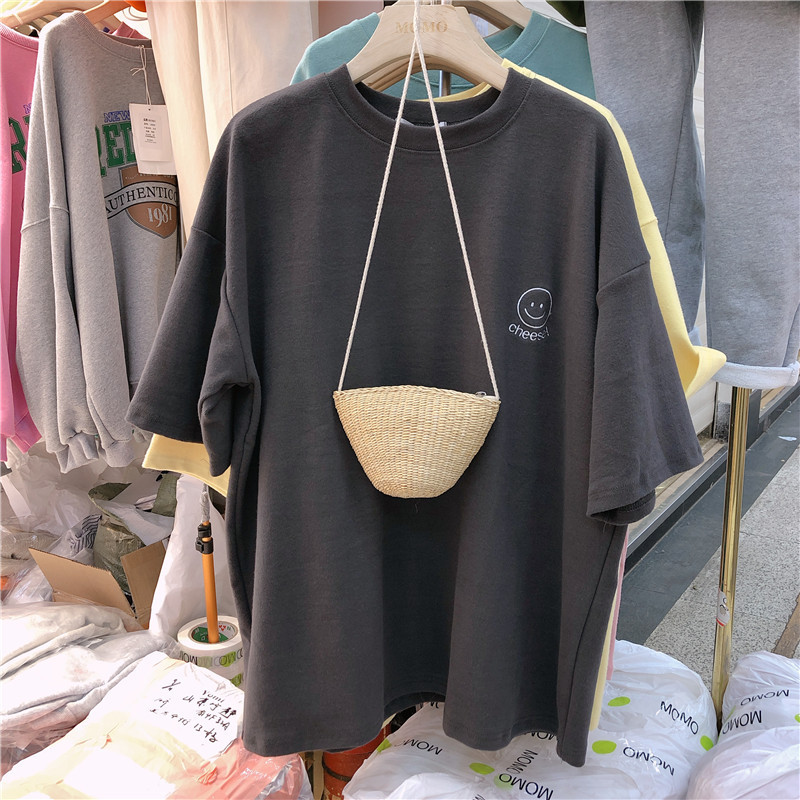 fashionable summer brand T-shirt for leisure for students
