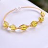 Jewelry, natural water handmade, adjustable crystal bracelet, 14 carat