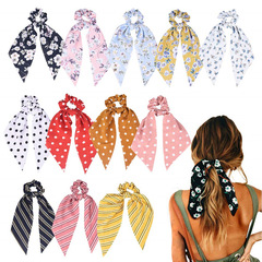 New Arrival Women's European & American-Style Polka-Dot Hair Bands with Knot and Ribbon Design—Perfect for Updos, Ponytails, and Stylish Head Accessories