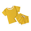 Solid top, shorts, multicoloured set for early age, Amazon