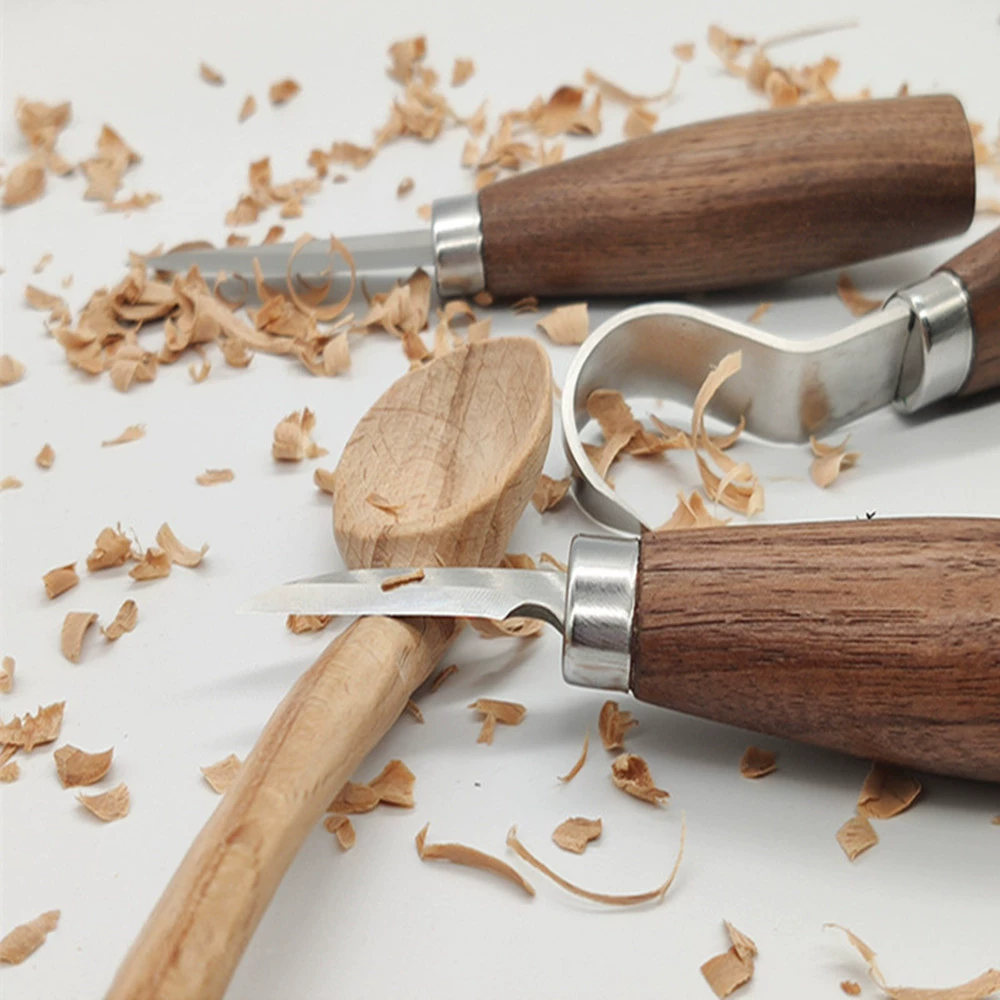 Carved set, spoon, carpentry, factory direct supply, 5 pieces