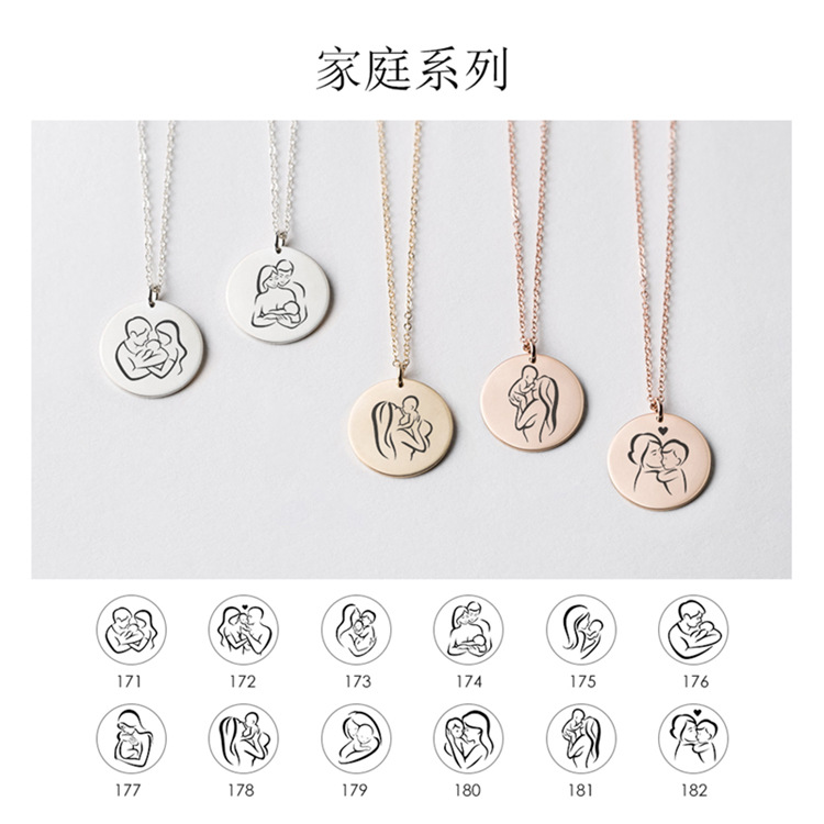 New Creative Pendant Clavicle Chain Lettering Necklace Wholesale display picture 2