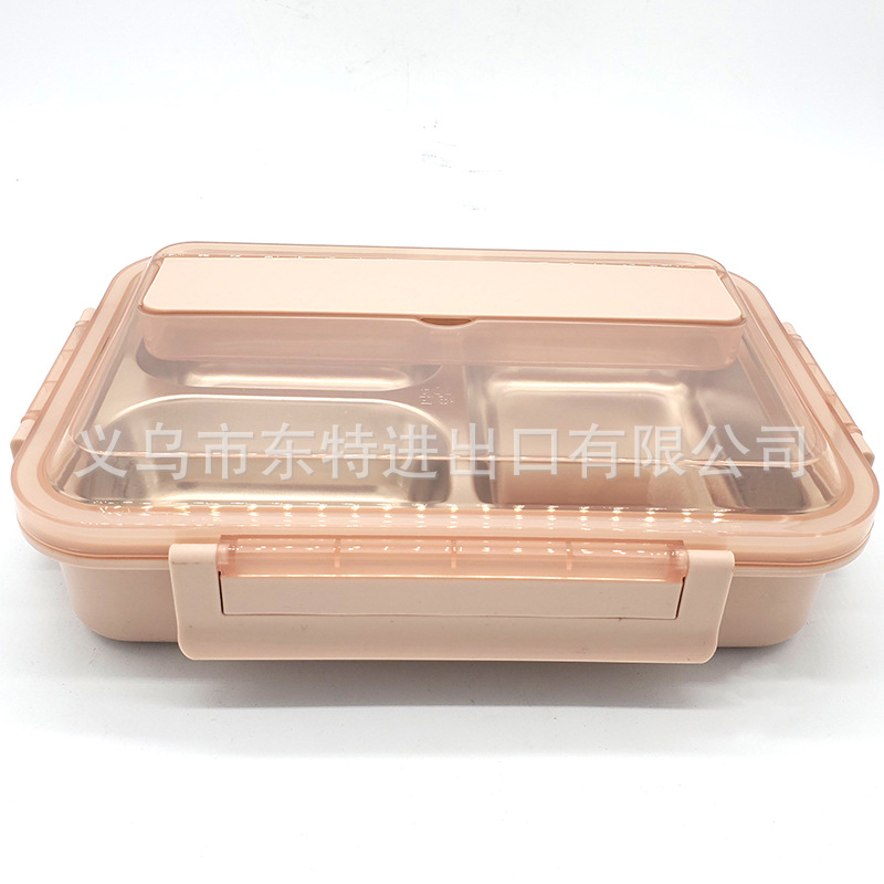 Stainless steel lunch box 304, lunch box tableware, student lunch box, insulated compartments, sealed plates, children's lunch plates detail image 7