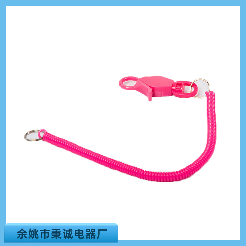 不锈钢丝安全防失手钢丝绳防失手工具安全绳防掉落弹力缓冲伸缩绳