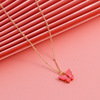 Brand accessory, acrylic cute necklace, chain for key bag , European style, internet celebrity