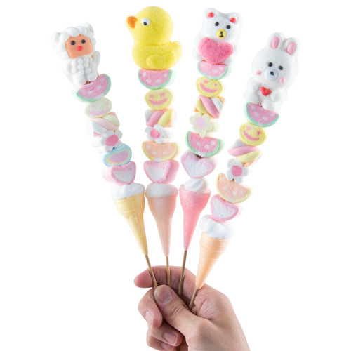 Creative skewers, sugar-coated hawthorns, lollipop, cute cartoon cotton candy, Halloween gift candy