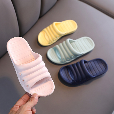 children slipper new pattern Boy indoor household Shower Room soft sole one word Home Furnishing Parenting sandals  girl