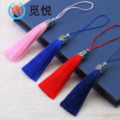 8cm Blue and White Porcelain Fringe Embroidery Thread Fringe Tassel Bookmark Accessory Clothing Accessory Decoration Manufacturer Supply
