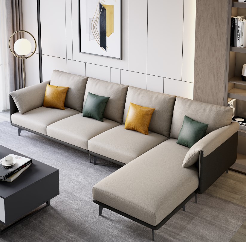 Northern Europe Modern minimalist Small apartment modern latex Disposable Royal a living room sofa science and technology Fabric art sofa