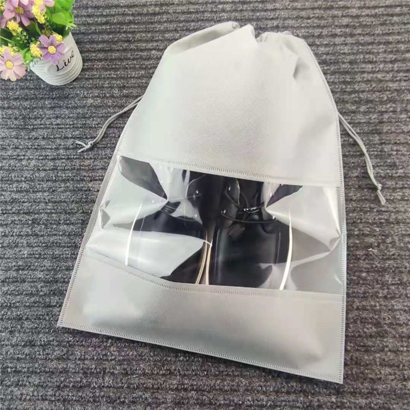 새로운 번들 포켓 여행 부직포 신발 가방 방습 및 방진 신발 커버 가방 신발 가방 보관 가방 포장 가방