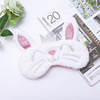 Shiwu factory spot new plush eye mask cartoon animal dual -use sleep shading eye cover ice -hot compress eye mask