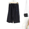 Summer trousers for leisure, colored shorts, 2020, for middle age, oversize