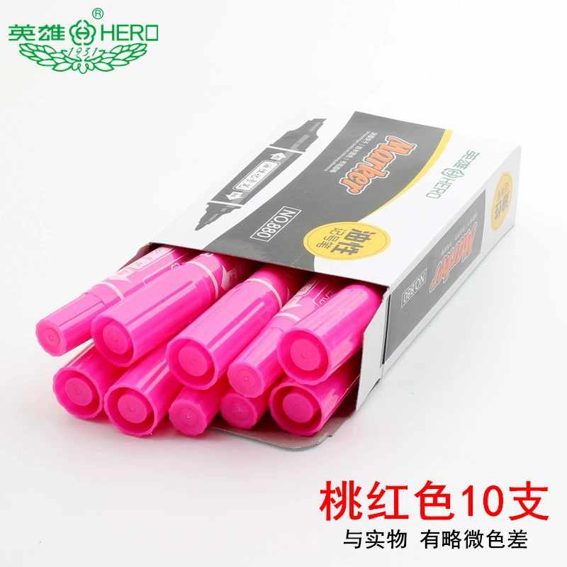 Гелевая/масляная ручка Hero 880 Art Color Painting Pen 24 цвета, двухсторонняя маркировочная ручка POP Pen Marker